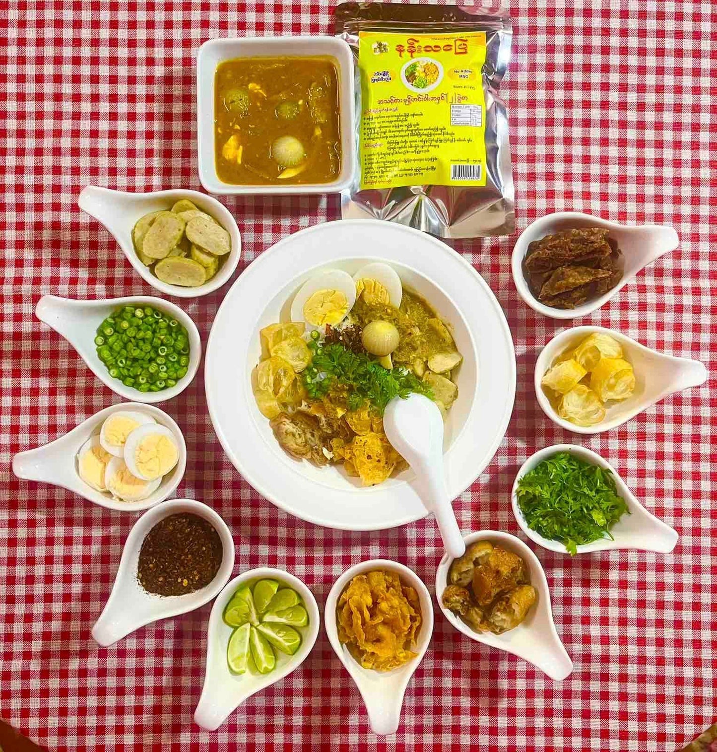 နန်းသပြေ မုန့်ဟင်းခါး ဟင်းရည်ခြောက်