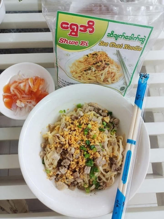 ရွှေအိ အသင့်စား ဆီချက်ခေါက်ဆွဲ