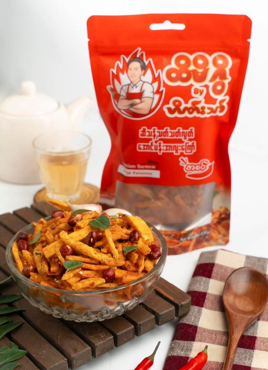 ထိမိဂွိ အောင်ပန်းအာလူးကြော် အစပ်