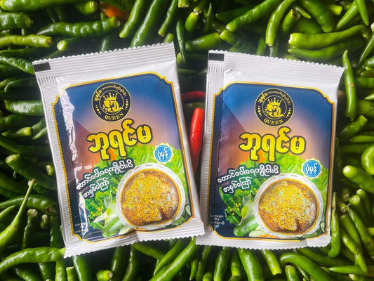 ဘုရင်မ တောင်ပေါ်ရေကျိုငါးပိအနှစ်ကြော် ပုံမှန် အထုပ်