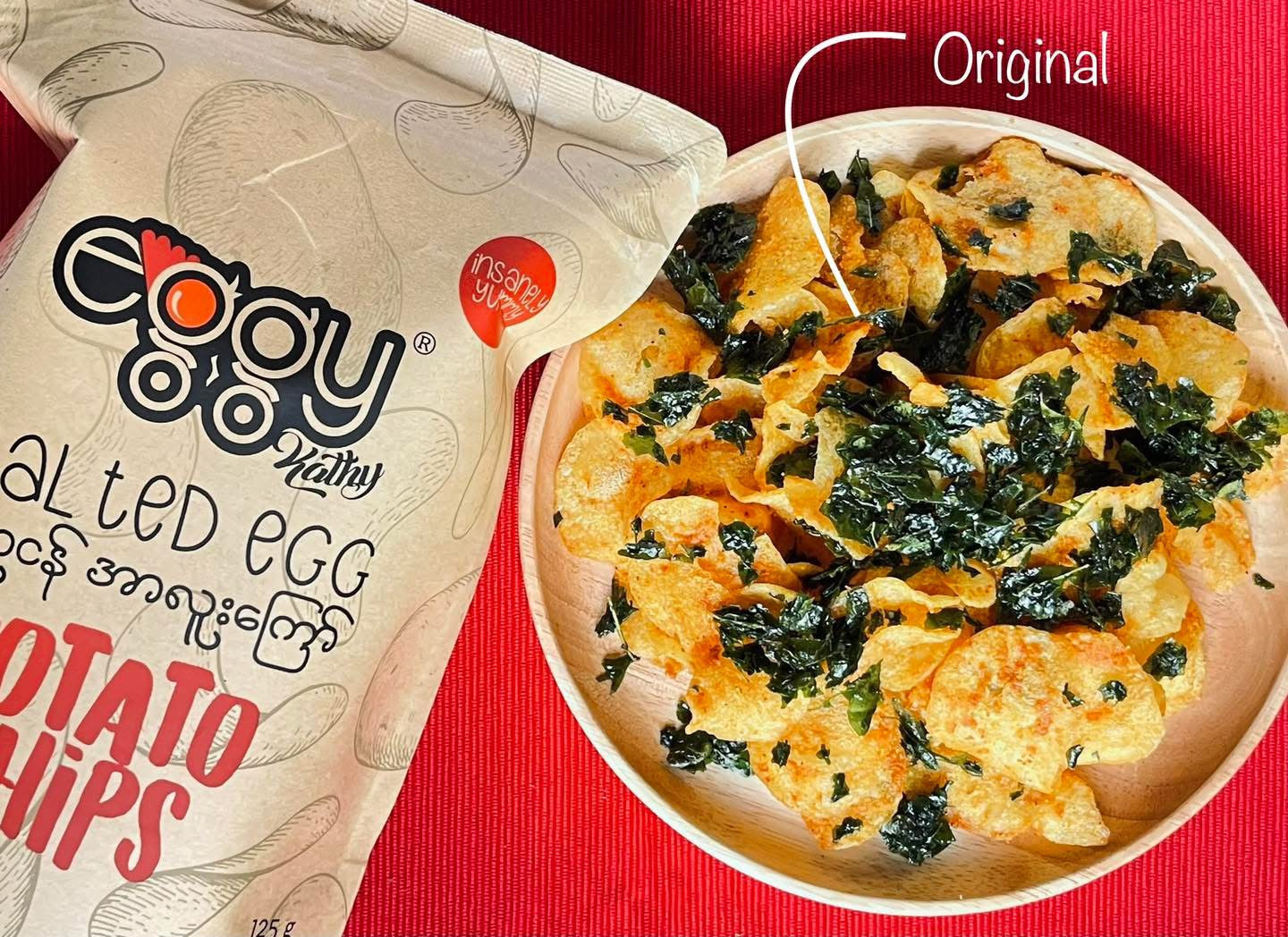 Eggy Salted Egg Potato Chips