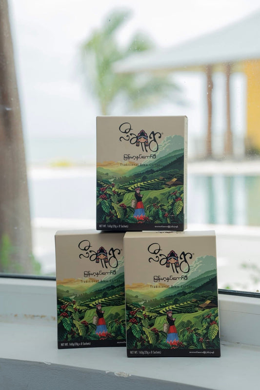 လီဆူးရွာ မြန်မာ့နှပ်ကော်ဖီ x 8 Sachets