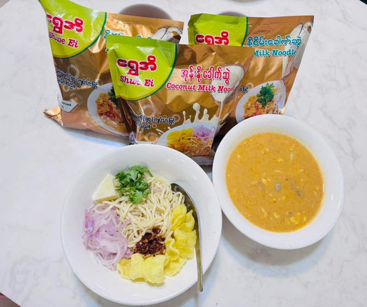ရွှေအိ အသင့်စား အုန်းနို့ခေါက်ဆွဲ