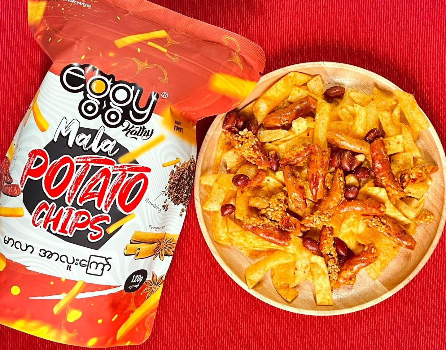 Eggy Mala Potato Chips