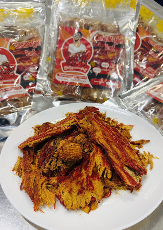 ဦးမှန်ကြီး ဝက်ပေါင်ခြောက်မီးကင်အချို